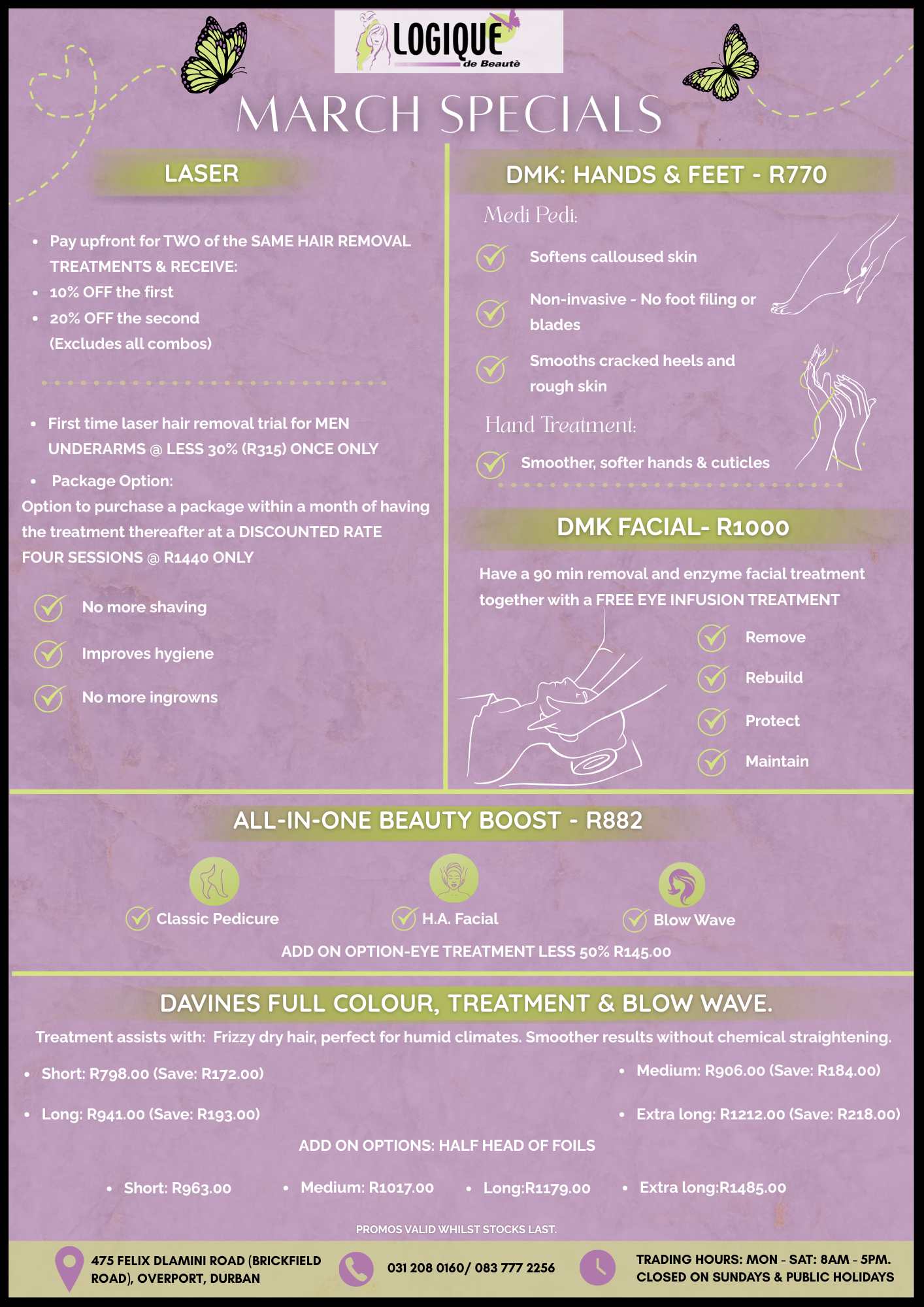 Unisex Treatments Durban