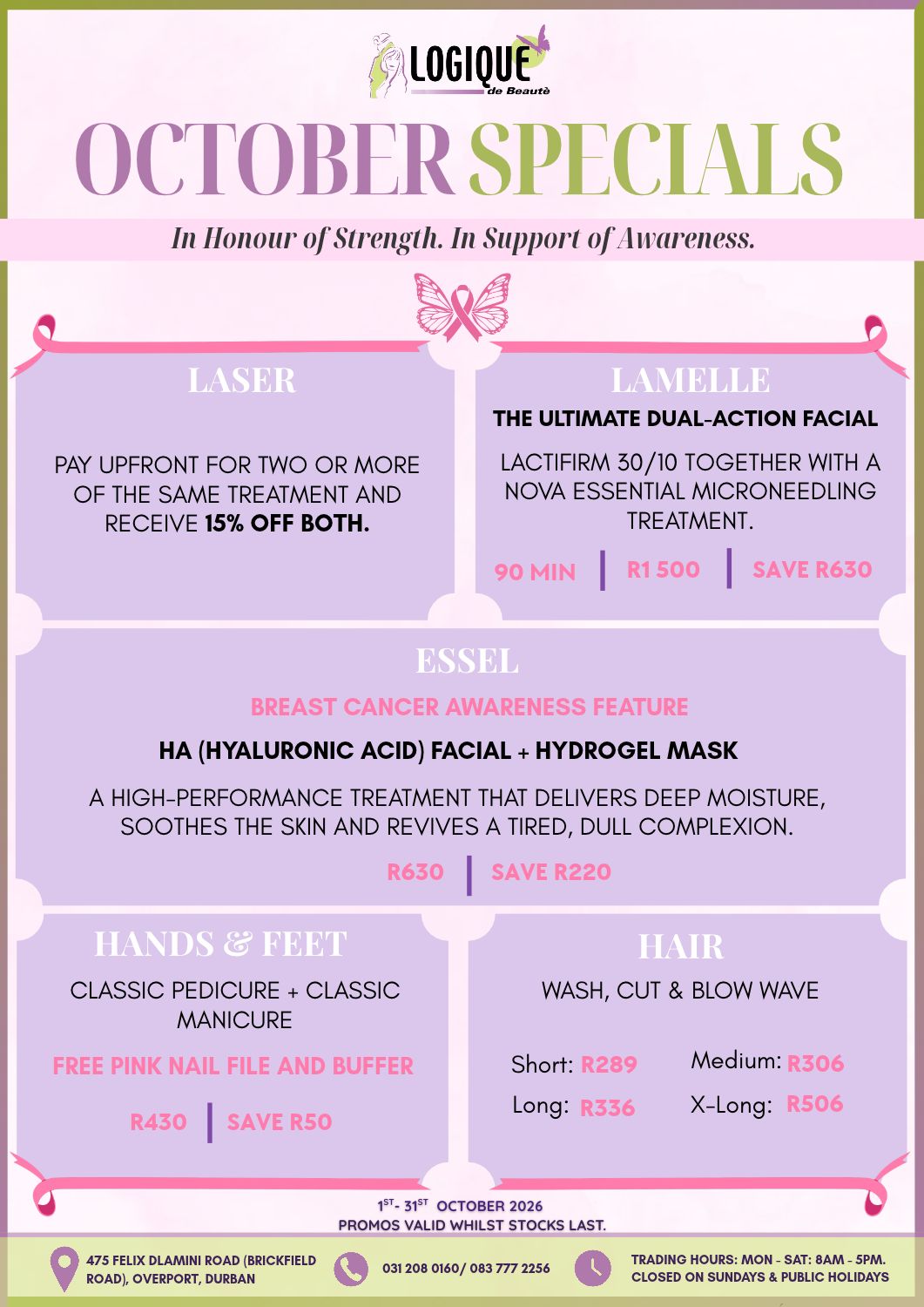 Unisex Treatments Durban